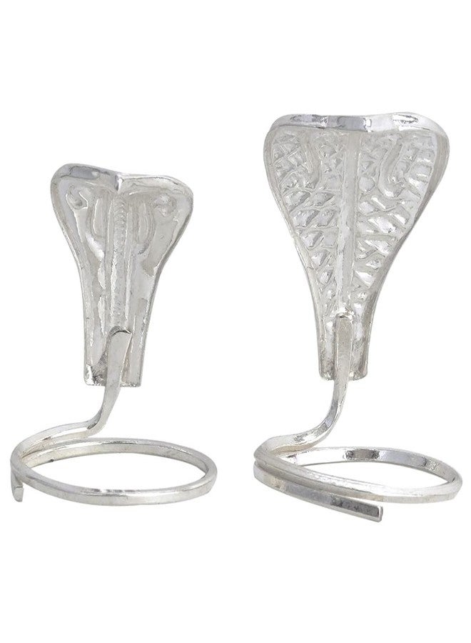 DHRUVS COLLECTION 925 Silver Snake, Nag Nagin Joda for Kaal Sarp Dosha Nivaran, Naag Panchmi Puja, Shiv Pooja, Temple, Shivling, Donation - Image 1